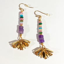 Amethyst Tulip Dangle Earrings
