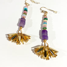Amethyst Tulip Dangle Earrings