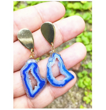 Cobalt Crystal Earrings