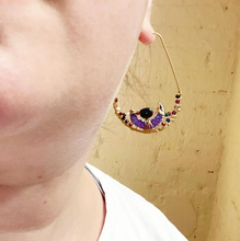 Moon Glimmer Hoop Earrings