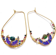 Moon Glimmer Hoop Earrings