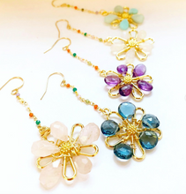 Blue Topaz Botanica Earrings