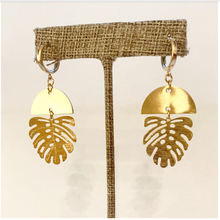 Monstera Statement Earrings