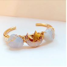 Glittering Moon and Star Cuff