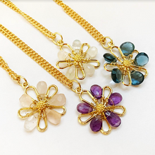 Blue Topaz Botanica Necklace