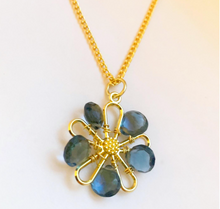 Blue Topaz Botanica Necklace