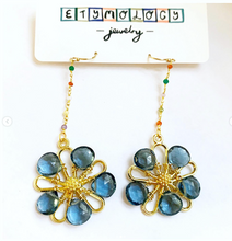 Blue Topaz Botanica Earrings