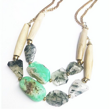 Asymmetrical Boho Necklace- Eden