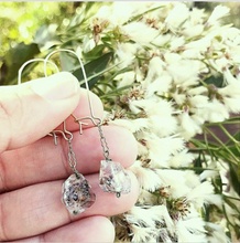 Dainty Herkimer Diamond Boho Dangle Earrings