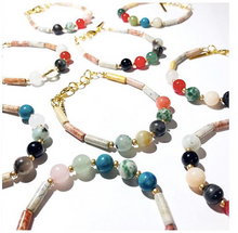 Boho Gem Stone Bracelet- Spectra