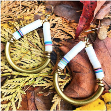 Beaded Boho Dangle Hoop Earrings- Loop de Loop