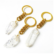 Quartz Crystal Keychain