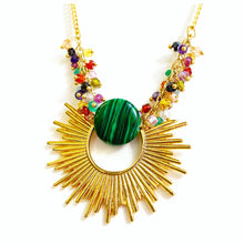 Malachite Sunburst Necklace