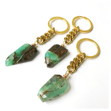 Chrysoprase Crystal Keychain