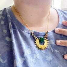 Malachite Sunburst Necklace