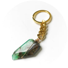 Chrysoprase Crystal Keychain