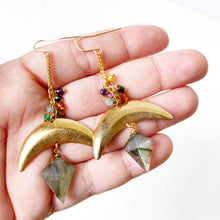 Mystic Labradorite Statement Earrings
