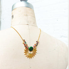 Malachite Sunburst Necklace